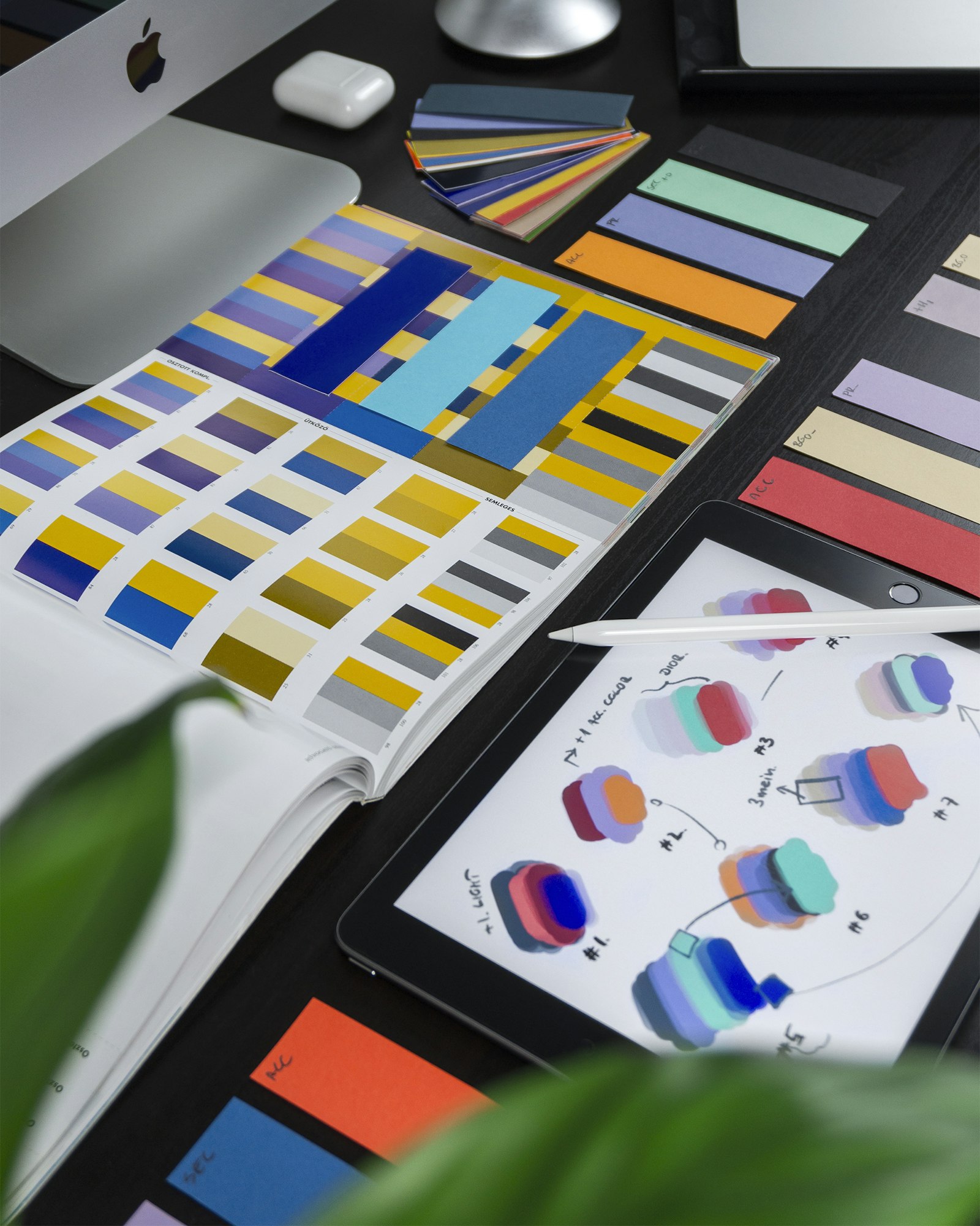 Graphic design workspace